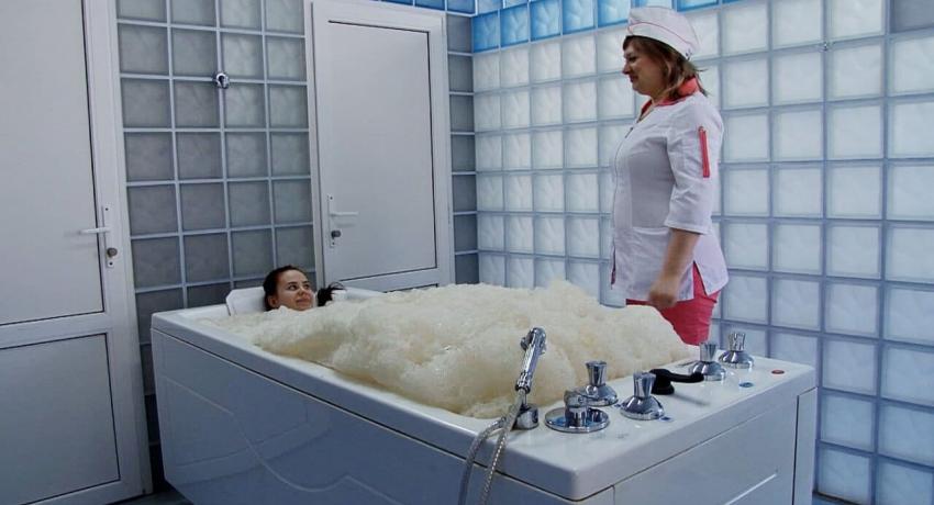Пенно-солодковые ванны в санатории Машук в Пятигорске