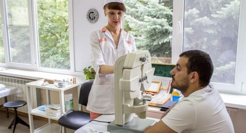 Глазные процедуры в санатории Машук. Пятигорск